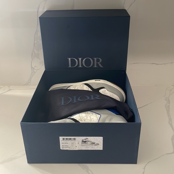 Christian Dior B27 High Top 'Dior Oblique Galaxy - Grey Blue' - Picture 3 of 8